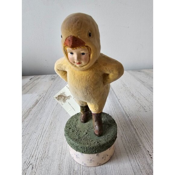 Bethany Lowe chick boy chicken costume spring Easter suit RARE decor box contain - Picture 2 of 10